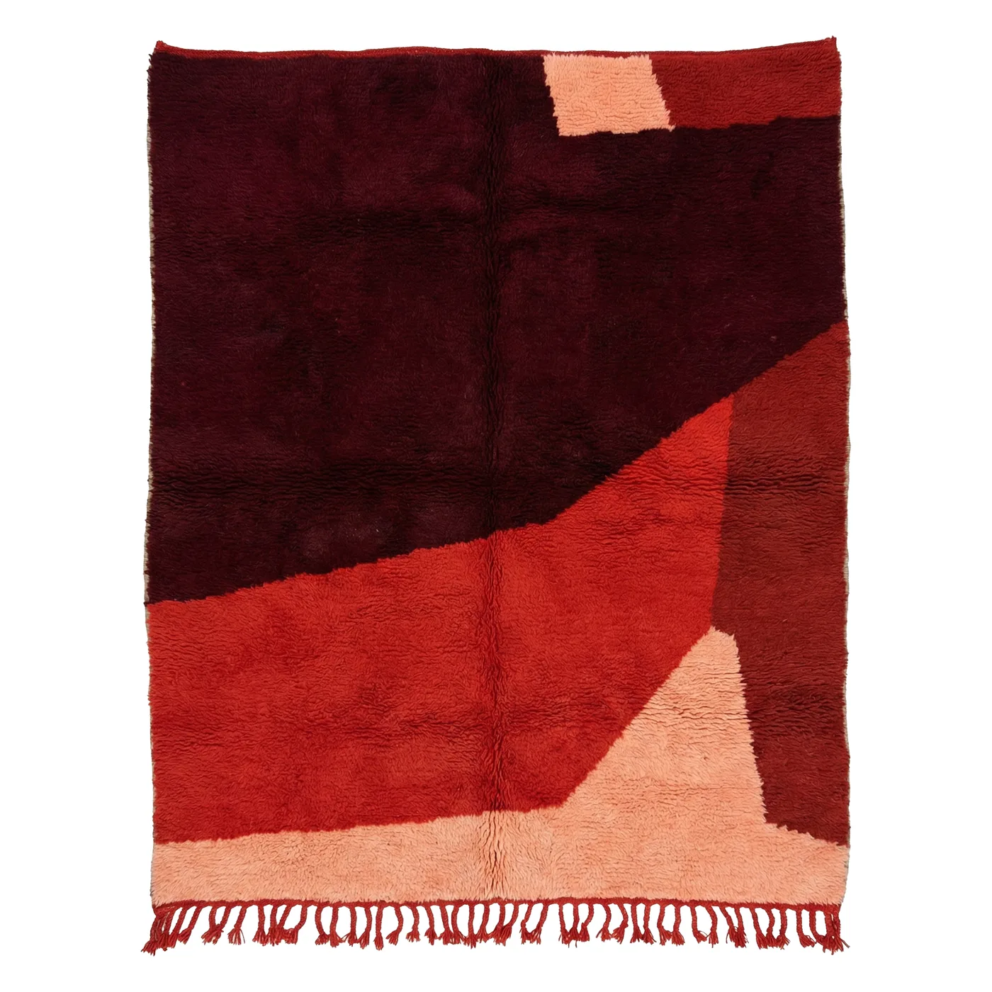 Kasbah Rouge red abstract Beni Mrirt rug