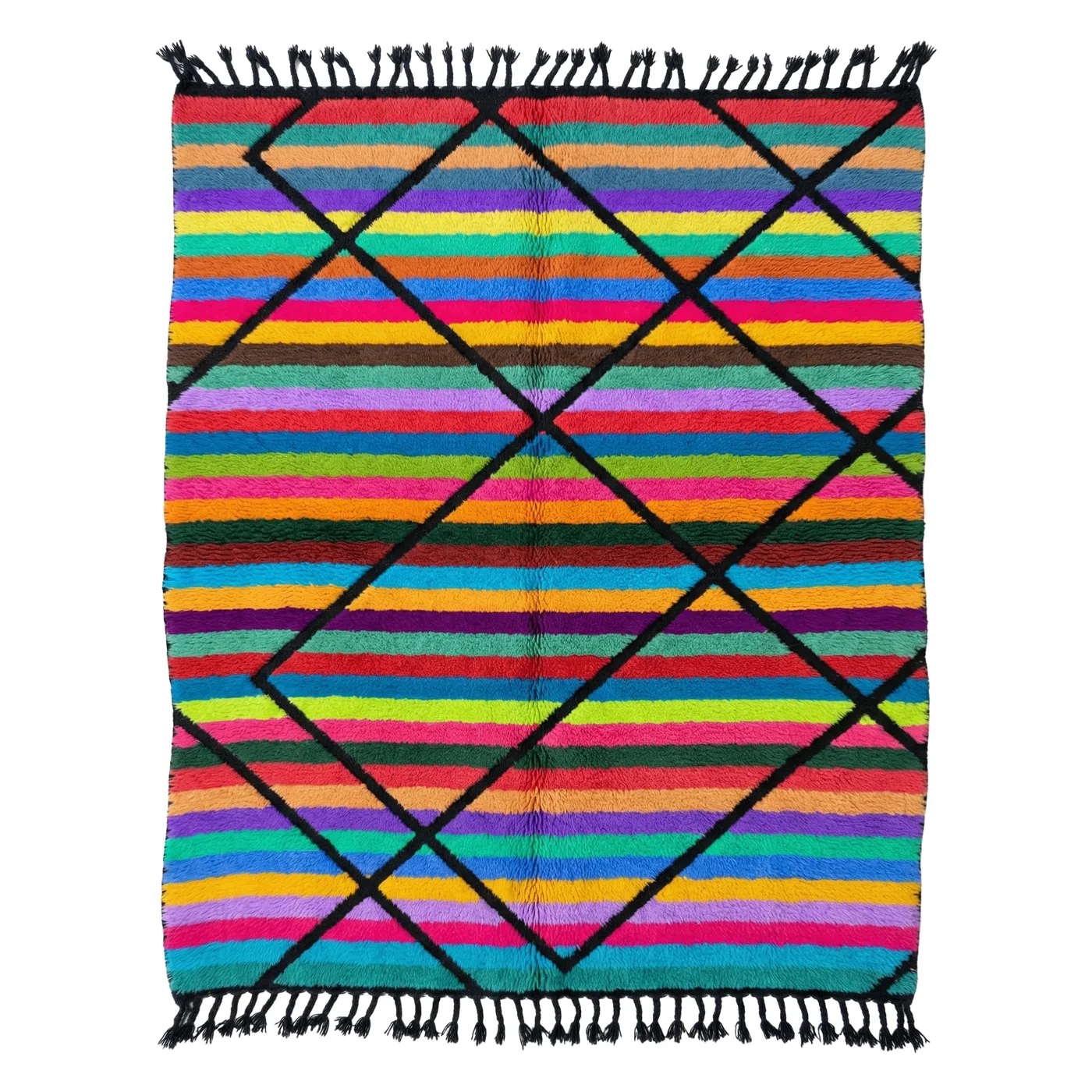 Marrakech Color Lines multicolor Beni Mrirt rug