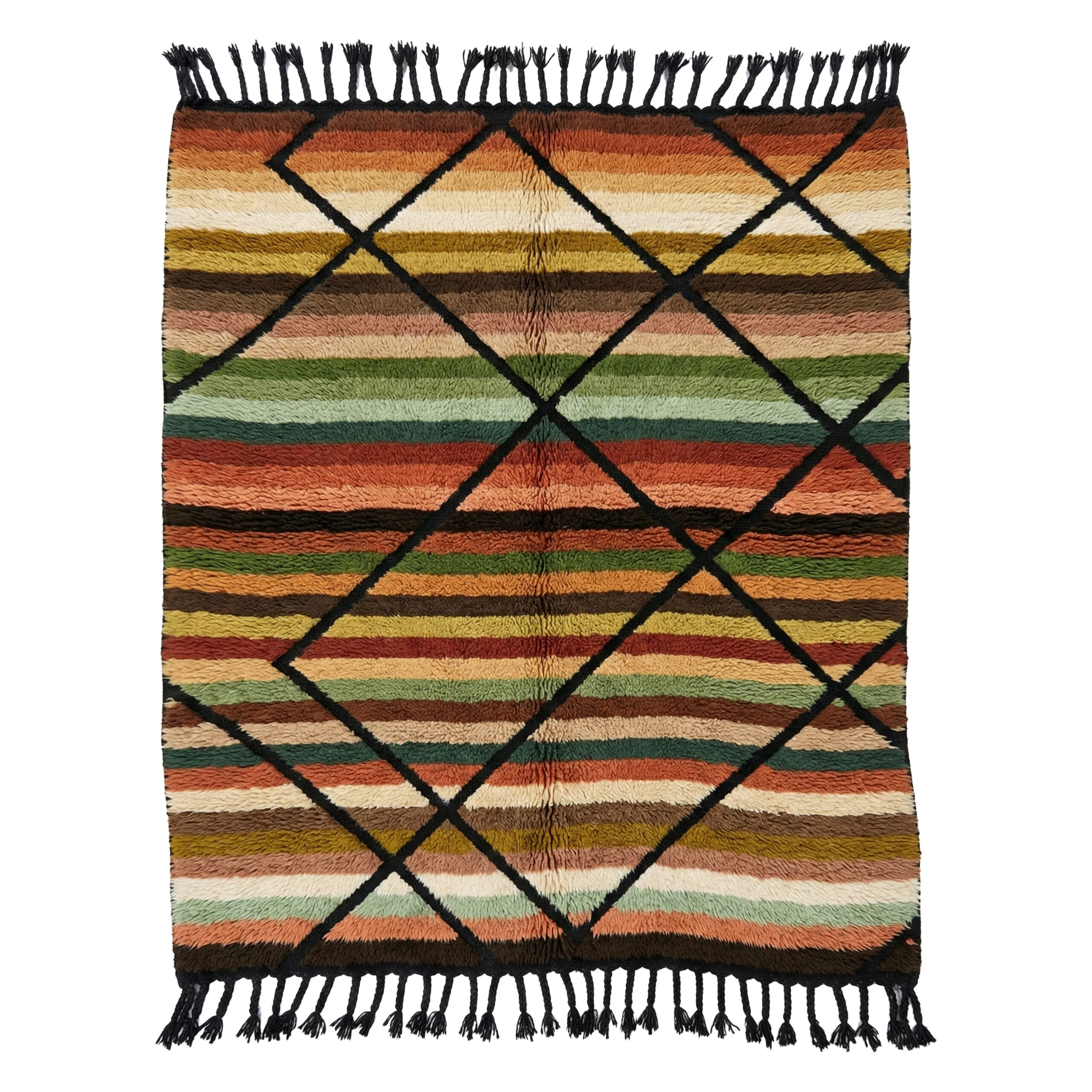 Atlas Earth Lines Beni Mrirt Rug
